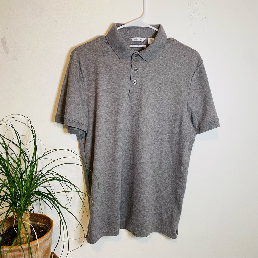 Calvin Klein The Liquid Touch Polo Gray Medium Men’s